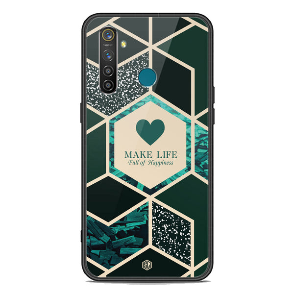 Happiness Series Soft Phone Case - Premium Glass Case - Design 4 - Realme 5 Pro