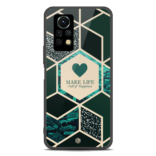 Happiness Series Soft Phone Case - Premium Glass Case - Design 4 - Infinix Note 11 Pro