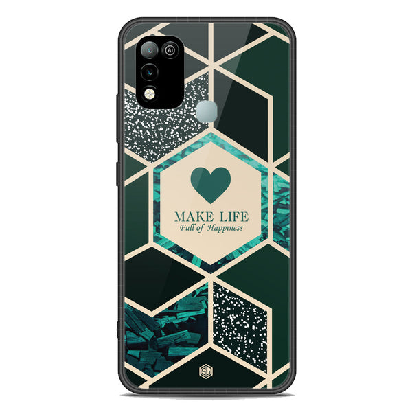 Happiness Series Soft Phone Case - Premium Glass Case - Design 4 - Infinix Hot 10 Play