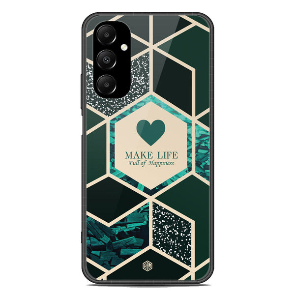 Happiness Series Soft Phone Case - Premium Glass Case - Design 4 - Samsung Galaxy A05s