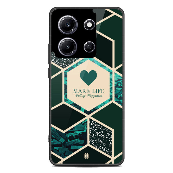 Happiness Series Soft Phone Case - Metal Case - Design 4 - Infinix Note 30i