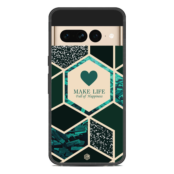 Happiness Series Soft Phone Case - Metal Case - Design 4 - Google Pixel 7 Pro