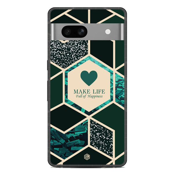 Happiness Series Soft Phone Case - Metal Case - Design 4 - Google Pixel 7a