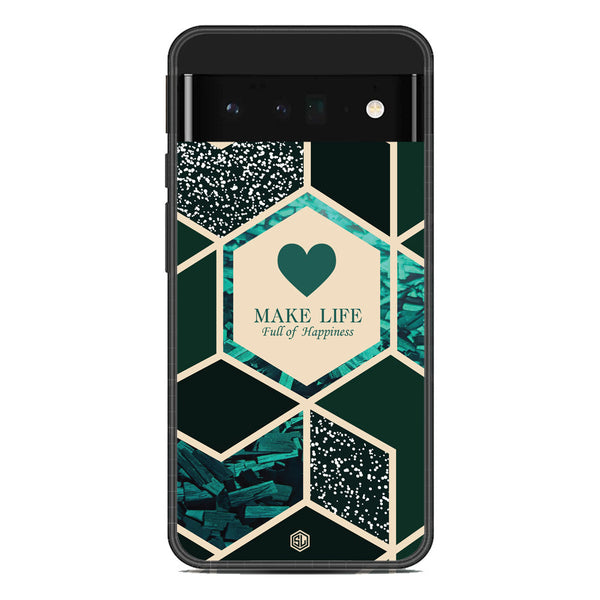 Happiness Series Soft Phone Case - Metal Case - Design 4 - Google Pixel 6 Pro