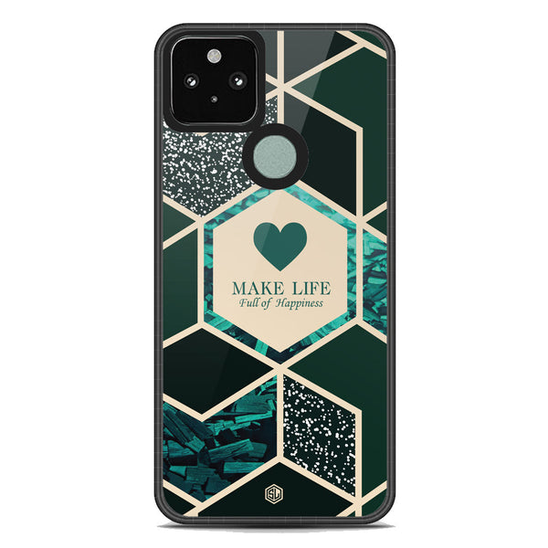 Happiness Series Soft Phone Case - Metal Case - Design 4 - Google Pixel 5 XL