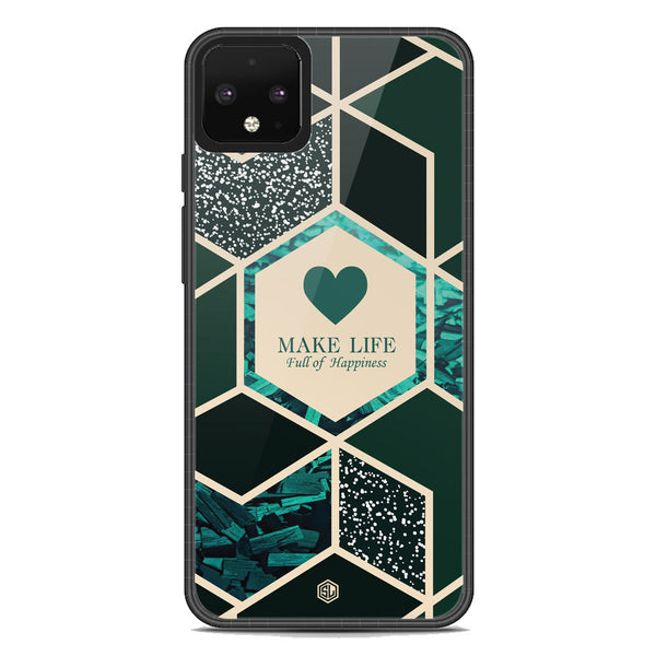 Happiness Series Soft Phone Case - Metal Case - Design 4 - Google Pixel 4 XL