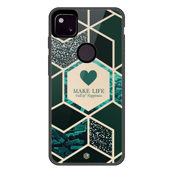 Happiness Series Soft Phone Case - Metal Case - Design 4 - Google Pixel 4a