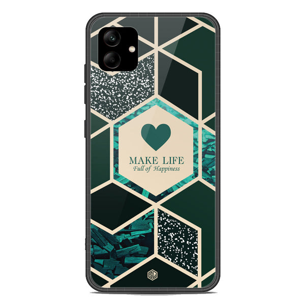 Happiness Series Soft Phone Case - Premium Glass Case - Design 4 - Samsung Galaxy M13 5G