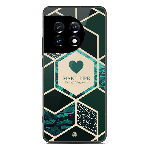 Happiness Series Soft Phone Case - Premium Glass Case - Design 4 - OnePlus Ace 2 Pro