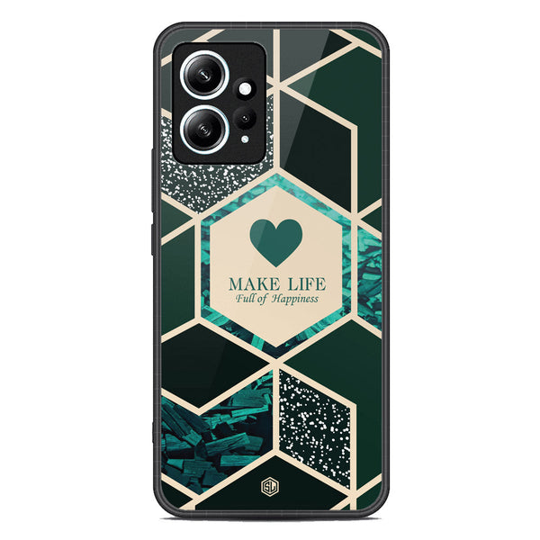 Happiness Series Soft Phone Case - Premium Glass Case - Design 4 - Xiaomi Redmi Note 12 4G