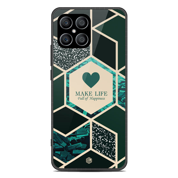 Happiness Series Soft Phone Case - Metal Case - Design 4 - Honor X8