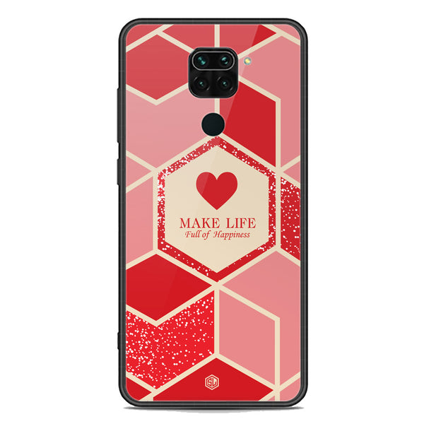 Happiness Series Soft Phone Case - Premium Glass Case - Design 5 - Xiaomi Redmi 10X 4G