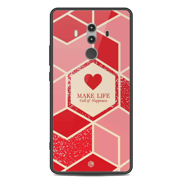 Happiness Series Soft Phone Case - Premium Glass Case - Design 5 - Huawei Mate 10 Pro