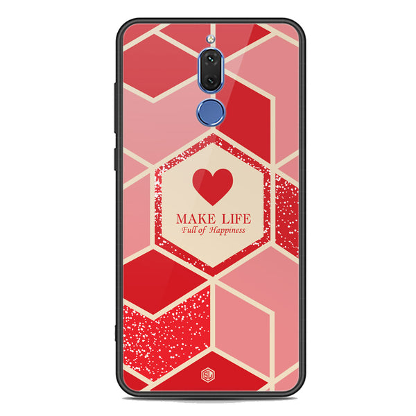 Happiness Series Soft Phone Case - Premium Glass Case - Design 5 - Huawei Mate 10 Lite