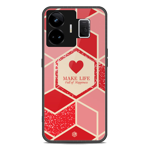 Happiness Series Soft Phone Case - Premium Glass Case - Design 5 - Realme GT Neo 5