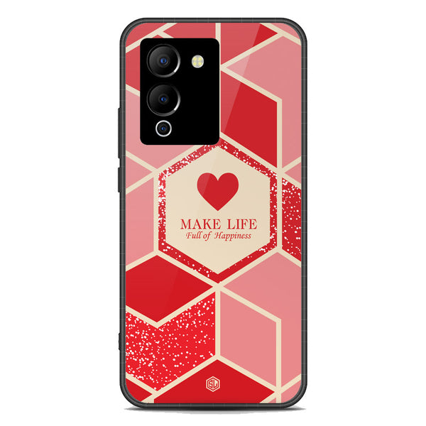 Happiness Series Soft Phone Case - Premium Glass Case - Design 5 - Infinix Note 12 G96