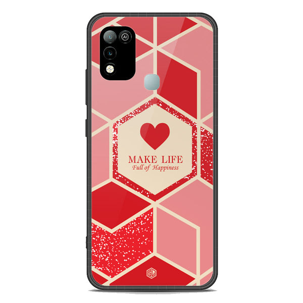 Happiness Series Soft Phone Case - Premium Glass Case - Design 5 - Infinix Hot 10 Play