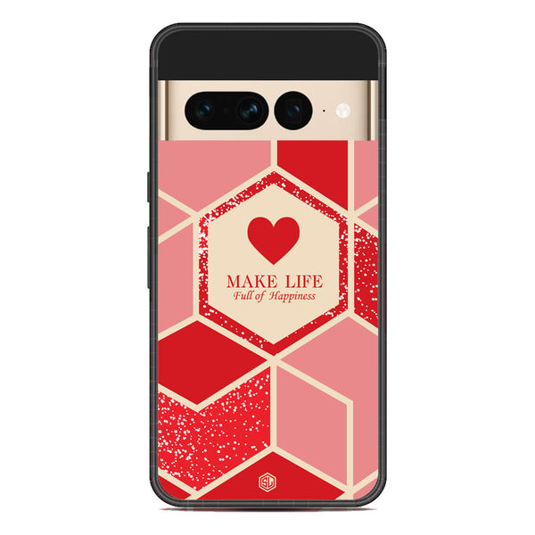 Happiness Series Soft Phone Case - Metal Case - Design 5 - Google Pixel 7 Pro