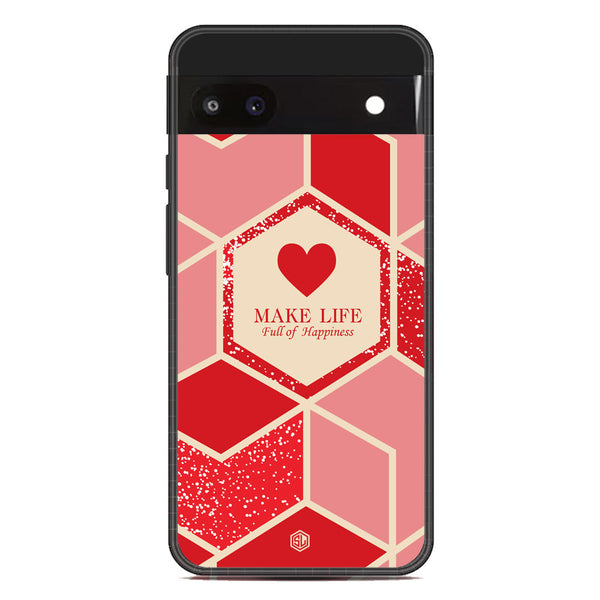 Happiness Series Soft Phone Case - Metal Case - Design 5 - Google Pixel 6a