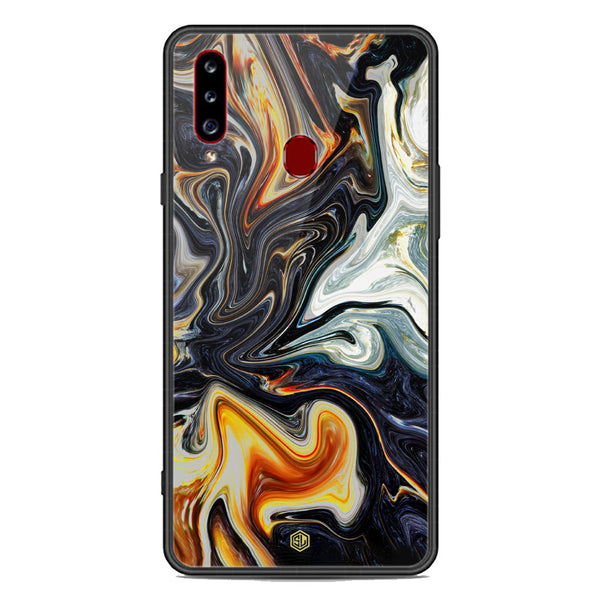 Marble Series Soft Phone Case - Premium Glass Case - Design 1 - Samsung Galaxy A20s