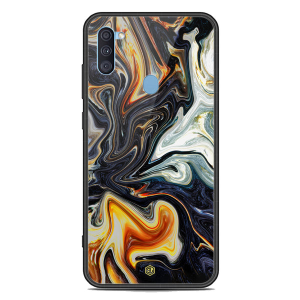 Marble Series Soft Phone Case - Premium Glass Case - Design 1 - Samsung Galaxy A11