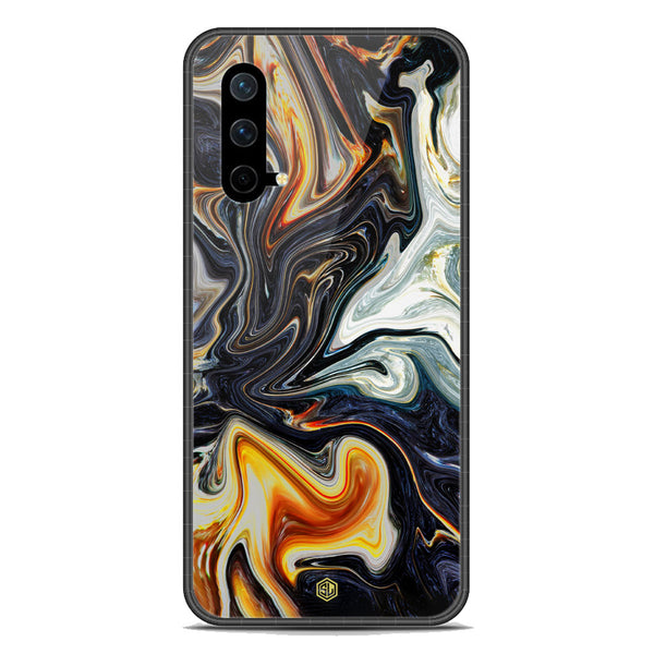 Marble Series Soft Phone Case - Premium Glass Case - Design 1 - OnePlus Nord CE 5G