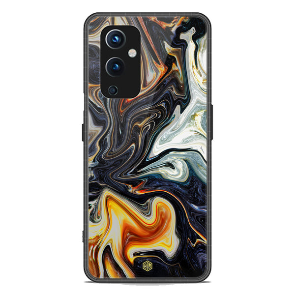Marble Series Soft Phone Case - Premium Glass Case - Design 1 - OnePlus 9