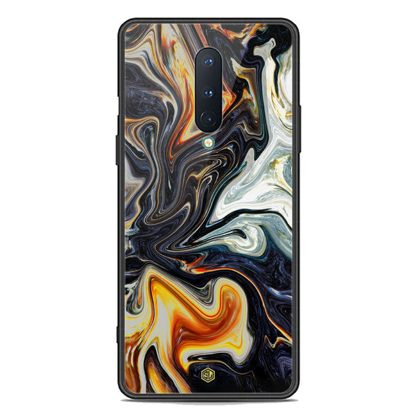 Marble Series Soft Phone Case - Premium Glass Case - Design 1 - OnePlus 8 4G