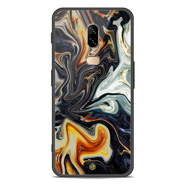 Marble Series Soft Phone Case - Premium Glass Case - Design 1 - OnePlus 6
