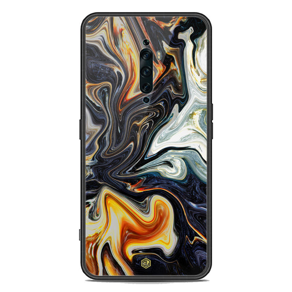 Marble Series Soft Phone Case - Premium Glass Case - Design 1 - Oppo Reno 2F