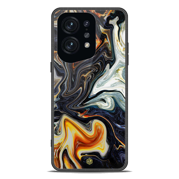Marble Series Soft Phone Case - Premium Glass Case - Design 1 - Oppo Find X5