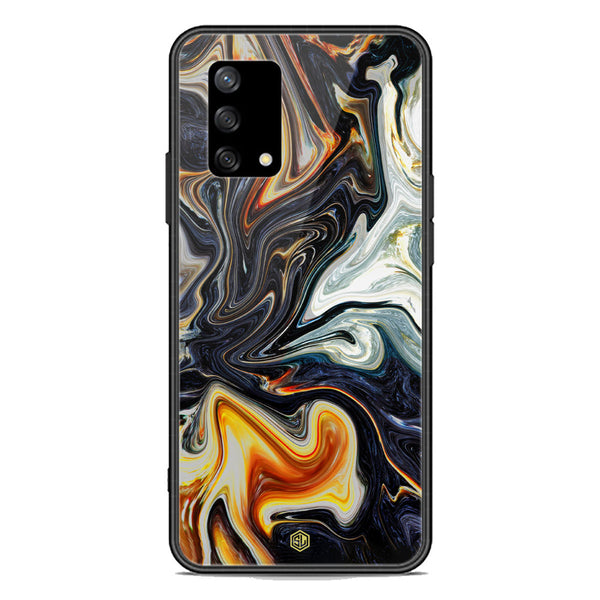 Marble Series Soft Phone Case - Premium Glass Case - Design 1 - Oppo F19