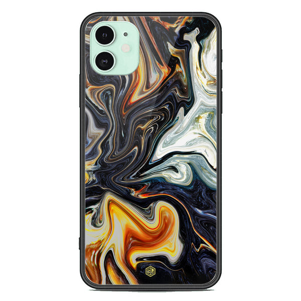 Marble Series Soft Phone Case - Premium Glass Case - Design 1 - iPhone 11