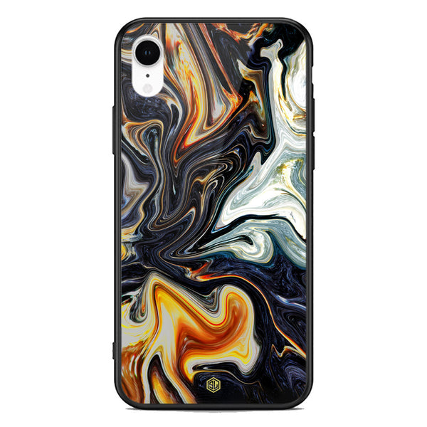 Marble Series Soft Phone Case - Premium Glass Case - Design 1 - iPhone XR