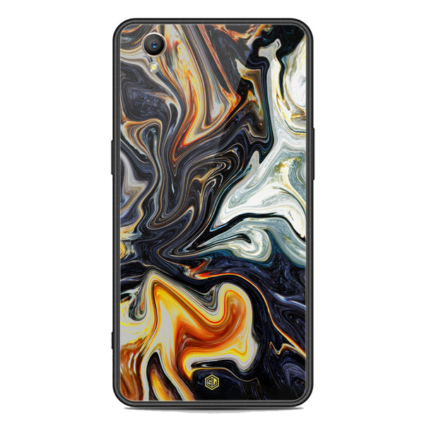 Marble Series Soft Phone Case - Premium Glass Case - Design 1 - Oppo A37