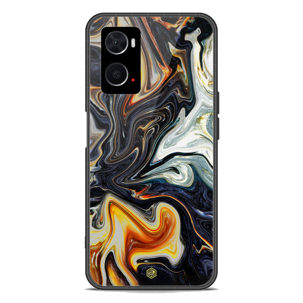 Marble Series Soft Phone Case - Premium Glass Case - Design 1 - Oppo A36
