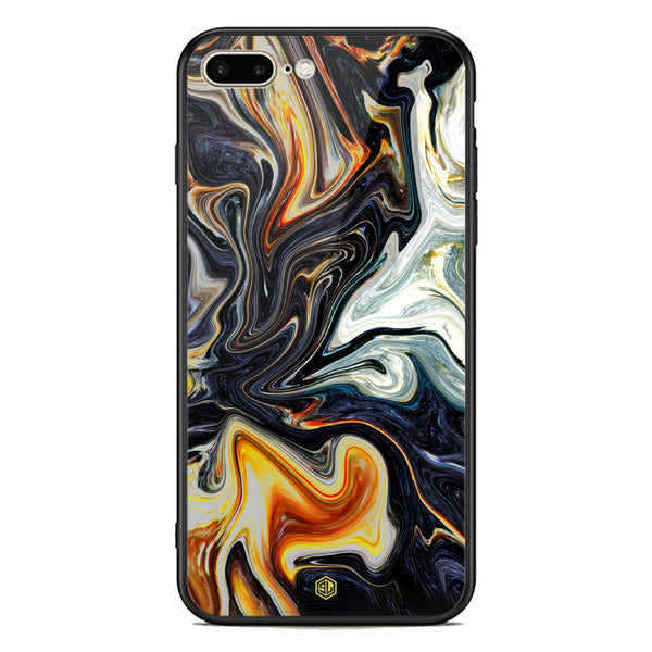 Marble Series Soft Phone Case - Premium Glass Case - Design 1 - iPhone 8 Plus / 7 Plus