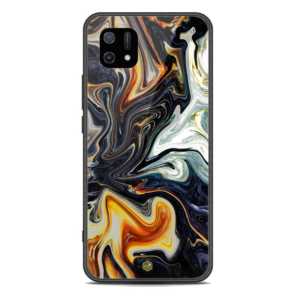 Marble Series Soft Phone Case - Premium Glass Case - Design 1 - Oppo A16K