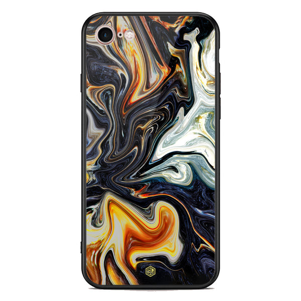 Marble Series Soft Phone Case - Premium Glass Case - Design 1 - iPhone 8 / 7