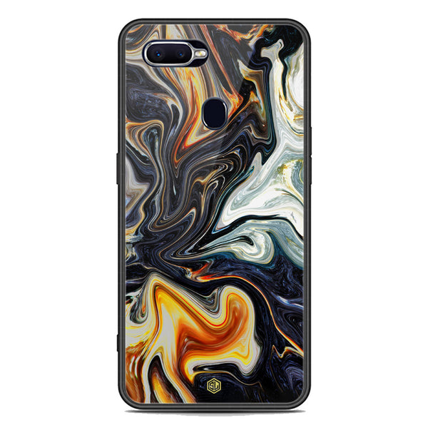 Marble Series Soft Phone Case - Premium Glass Case - Design 1 - Oppo A7x