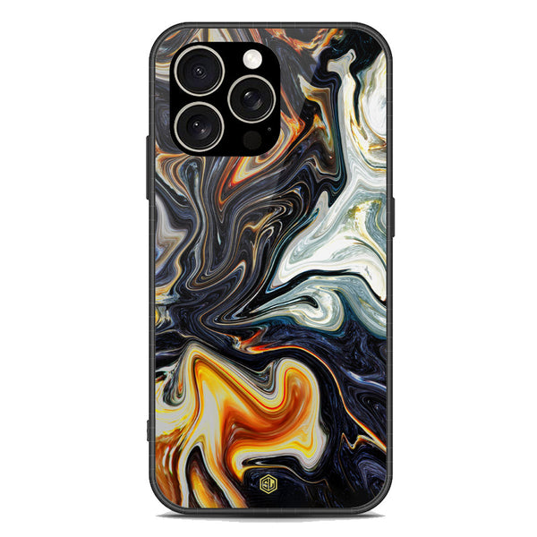 Marble Series Soft Phone Case - Premium Glass Case - Design 1 - iPhone 15 Pro