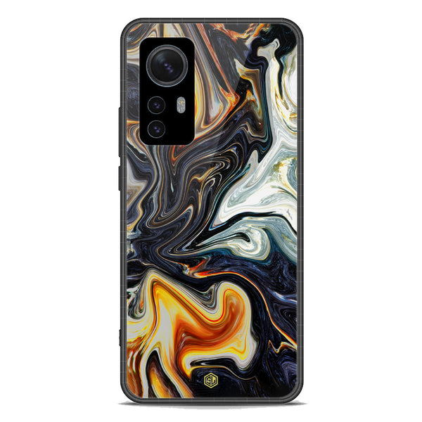 Marble Series Soft Phone Case - Premium Glass Case - Design 1 - Xiaomi 12S Pro
