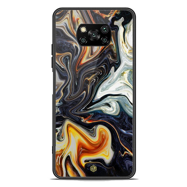 Marble Series Soft Phone Case - Premium Glass Case - Design 1 - Xiaomi Poco X3