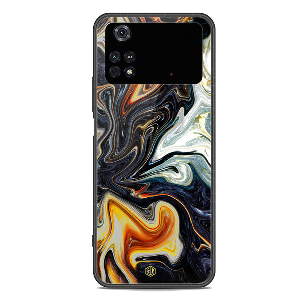 Marble Series Soft Phone Case - Premium Glass Case - Design 1 - Xiaomi Poco M4 Pro 5G