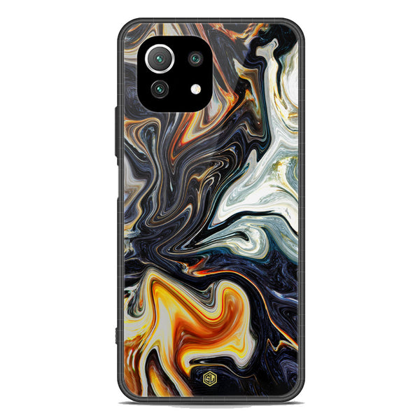 Marble Series Soft Phone Case - Premium Glass Case - Design 1 - Xiaomi Mi 11 Lite