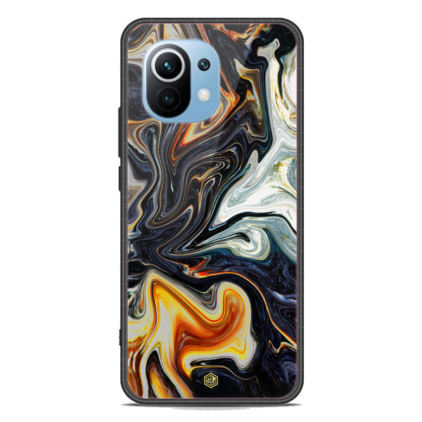 Marble Series Soft Phone Case - Premium Glass Case - Design 1 - Xiaomi Mi 11