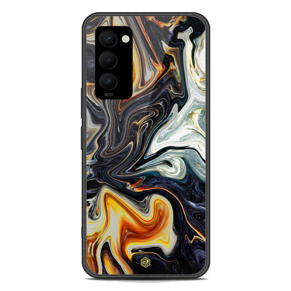 Marble Series Soft Phone Case - Premium Glass Case - Design 1 - Tecno Camon 18 Premier