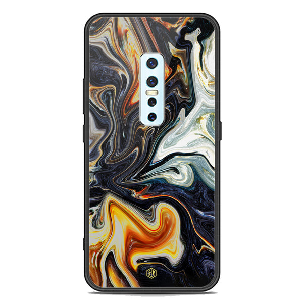 Marble Series Soft Phone Case - Premium Glass Case - Design 1 - Vivo V17 Pro