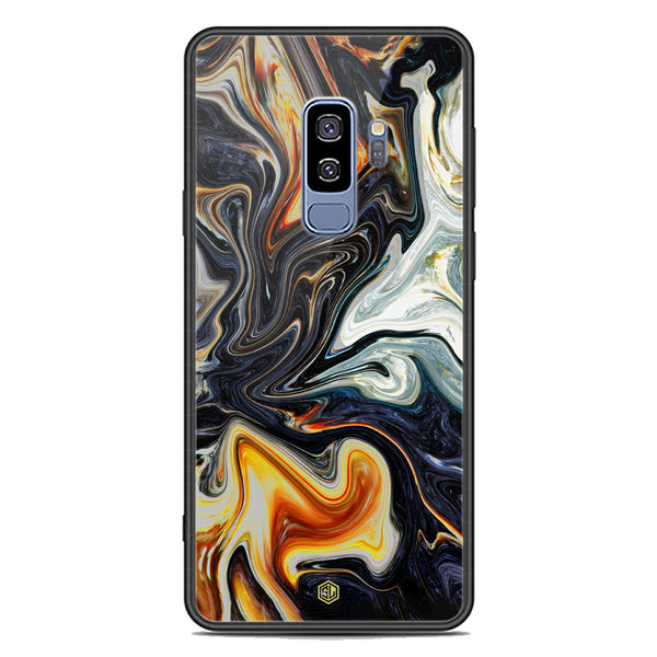 Marble Series Soft Phone Case - Premium Glass Case - Design 1 - Samsung Galaxy S9 Plus
