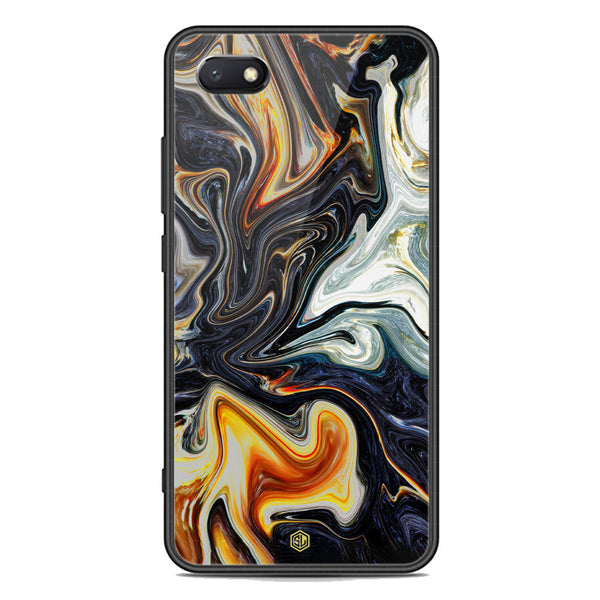 Marble Series Soft Phone Case - Premium Glass Case - Design 1 - Huawei Y5 Prime 2018